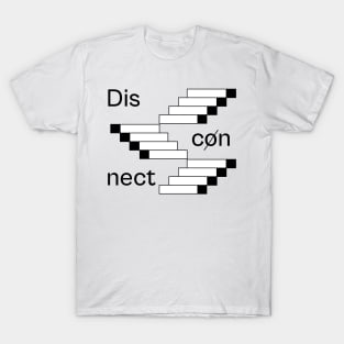 Disconnect - Art Illustration - White T-Shirt